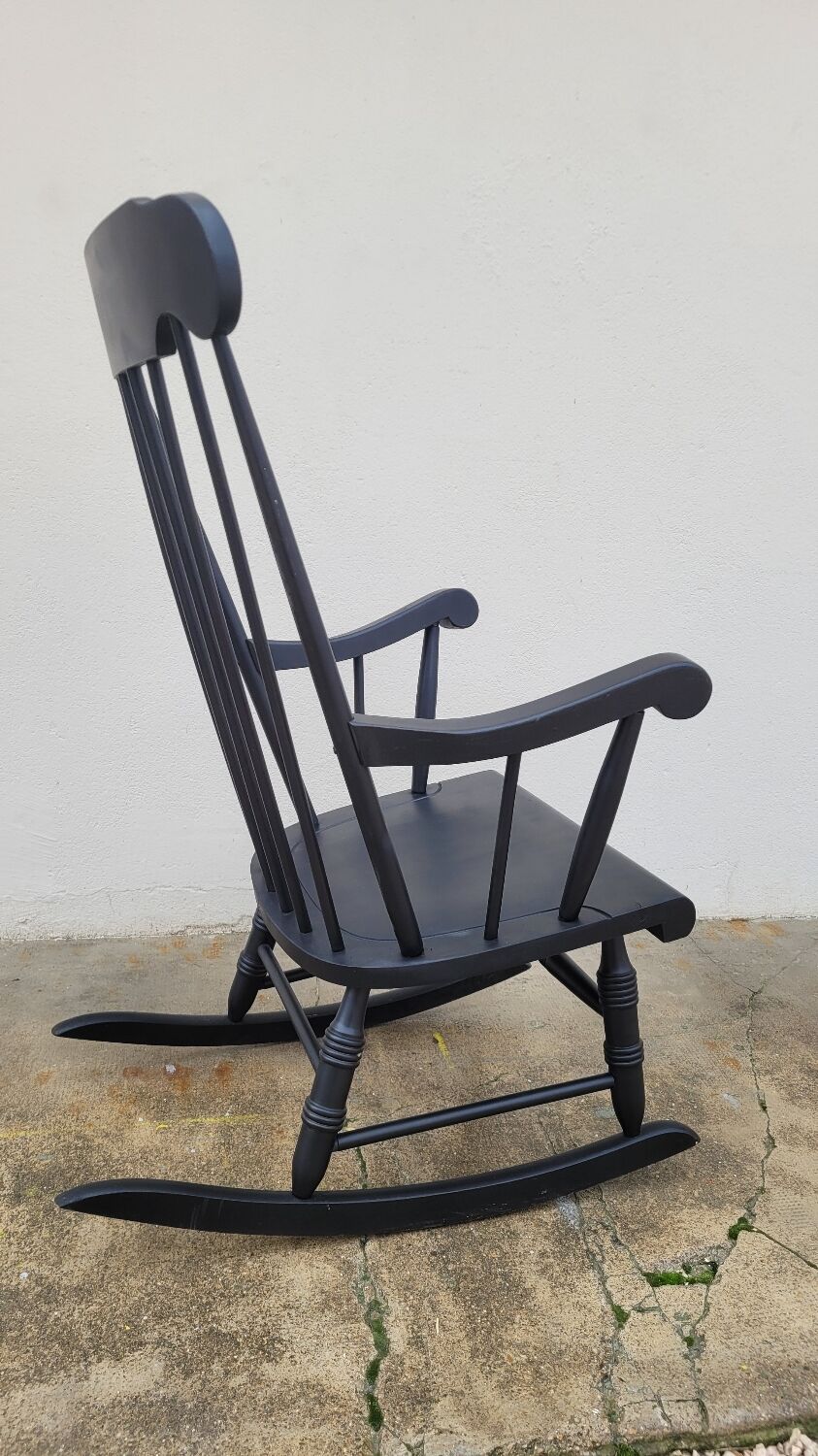 Vintage rocking chair rocking chair 1950 black