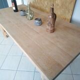 Solid oak farmhouse table