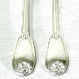 12 Louis XIV style silver cutlery sets