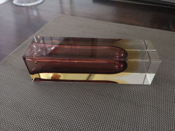 Vase soliflore Sommerso Murano, années 1960