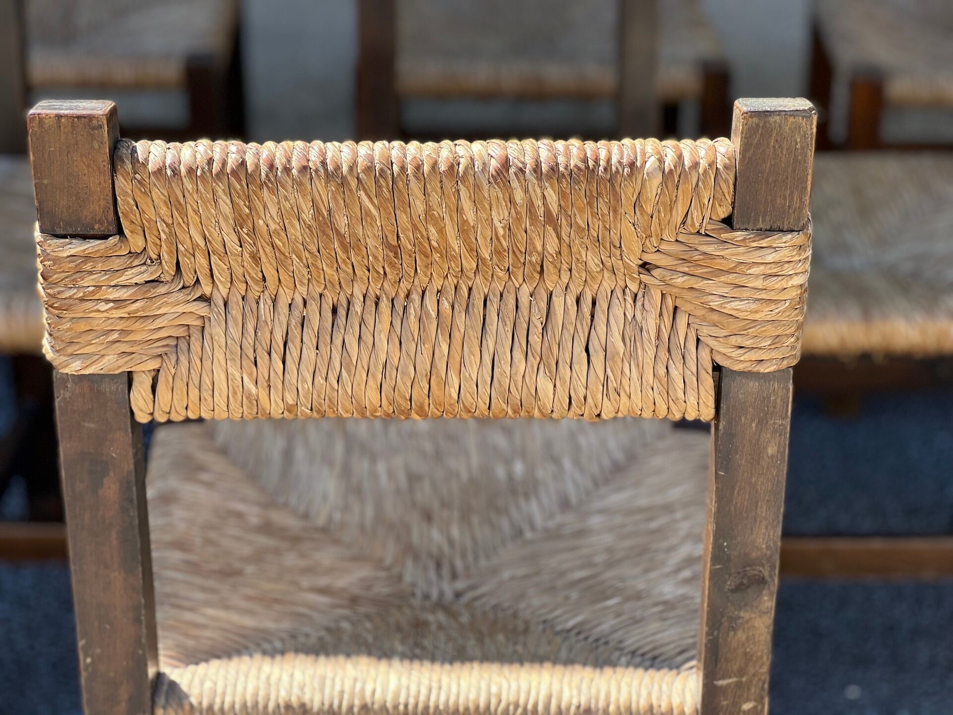 Set of 6 mulched chairs 1950