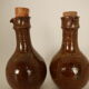 Flacons en grés huile et vinaigre