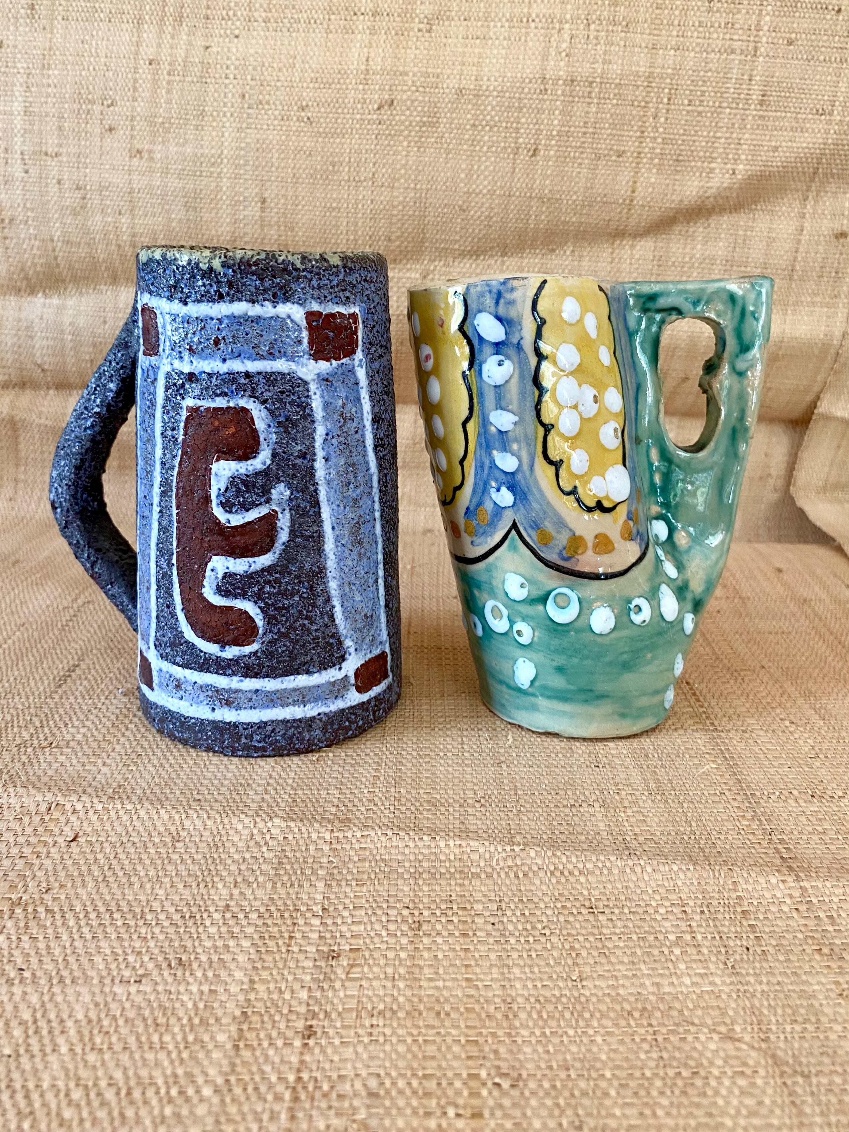 Mug brutaliste allemand, années 80