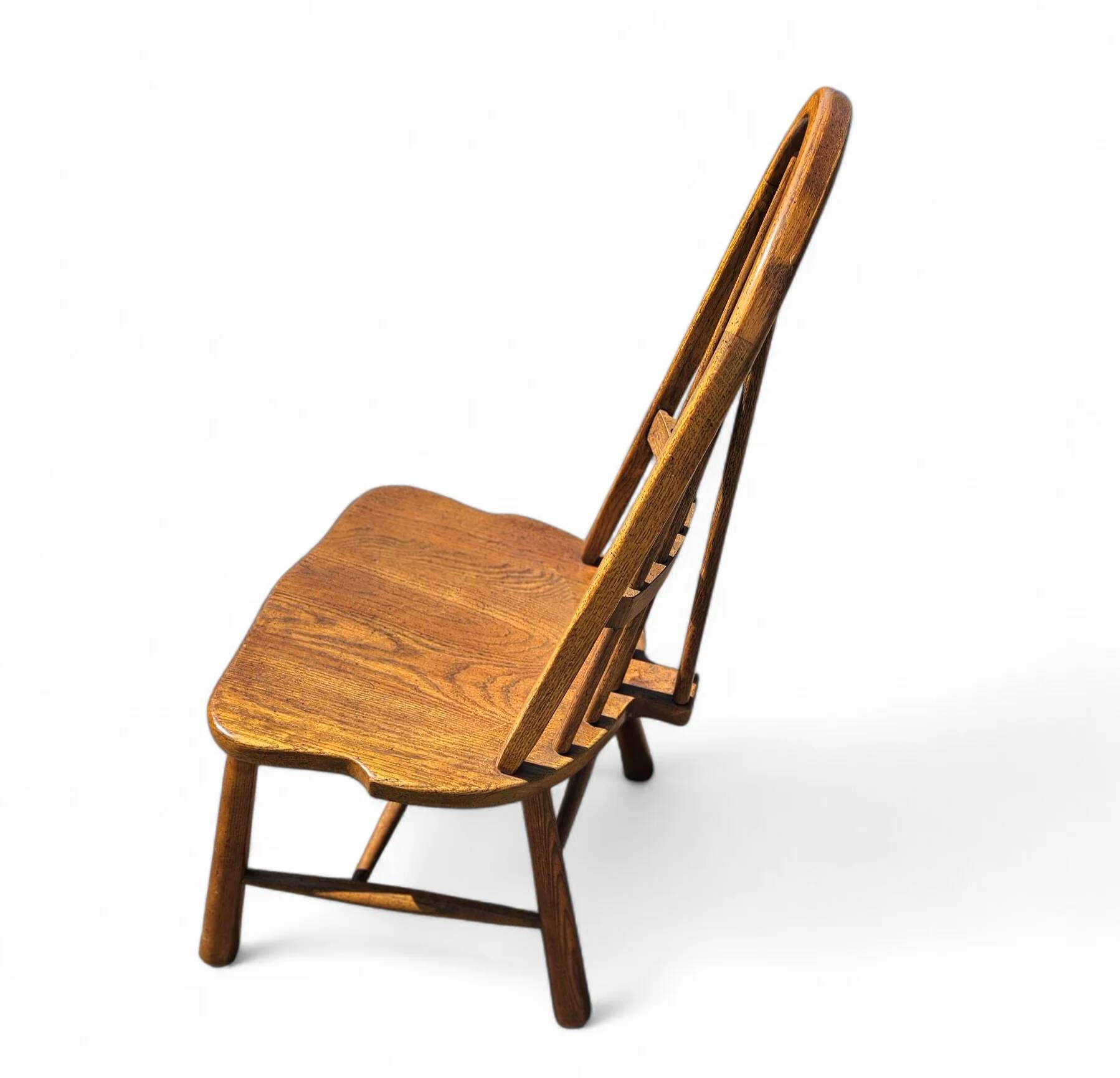 4 x Welsh stick back chairs