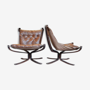 Paire de fauteuil Sigurd Ressel Falcon, années 1960