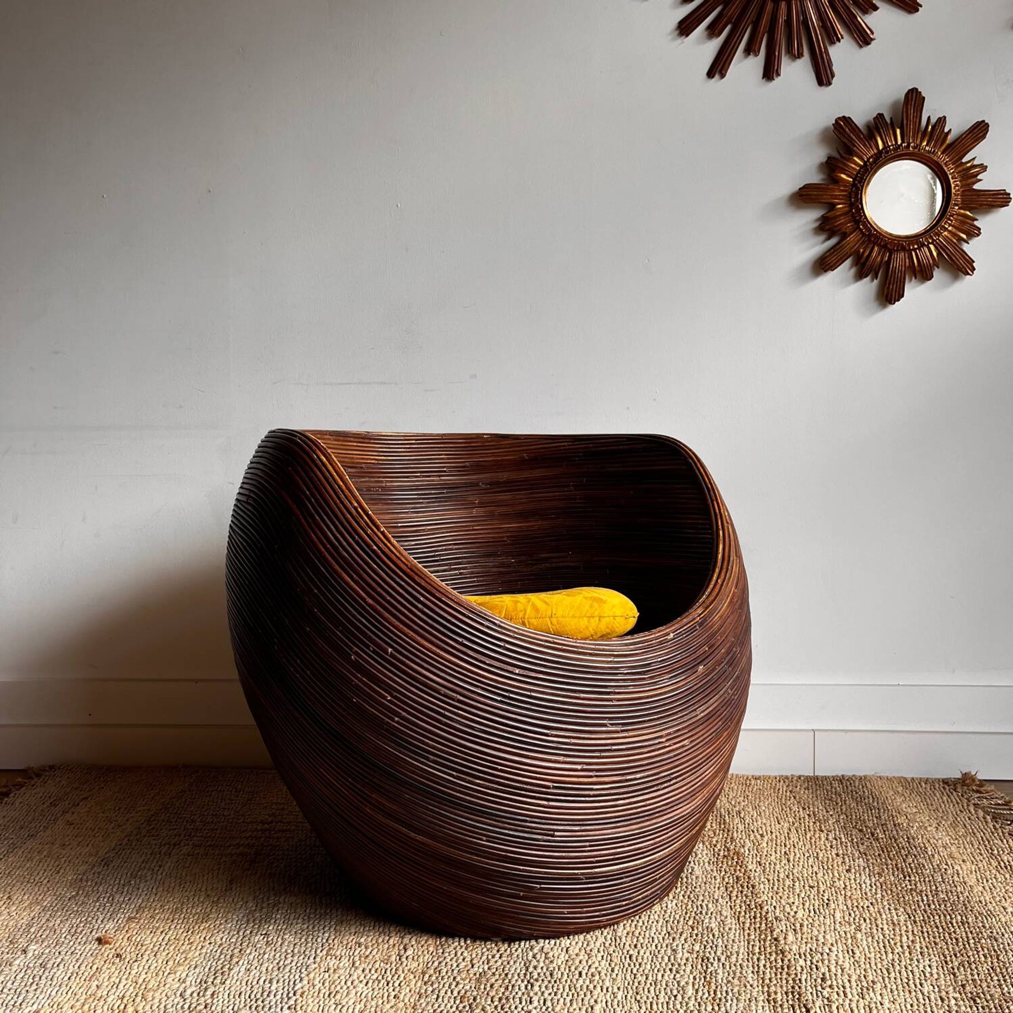 Fauteuil en rotin « Pencil reed »