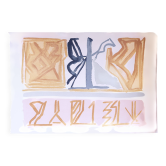 Riccardo Licata, maxi sérigraphie 70x103,5cm, 22/90. 1972