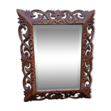 Mirror bevelled wooden frame - 93x75cm