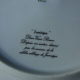 6 Flat plates in Limoges porcelain Raynaud Jumièges Vieux Rouen D24.5cm