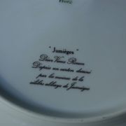 6 Flat plates in Limoges porcelain Raynaud Jumièges Vieux Rouen D24.5cm