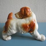 Old ceramic dog statuette Cortendorf Western Germany ceramic dog