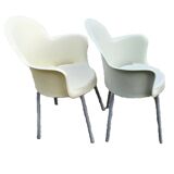 2 Italian Gogo Basic Armchairs By Marcello Ziliani For Sintesi 1980