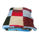 Plaid patchwork tricoté main