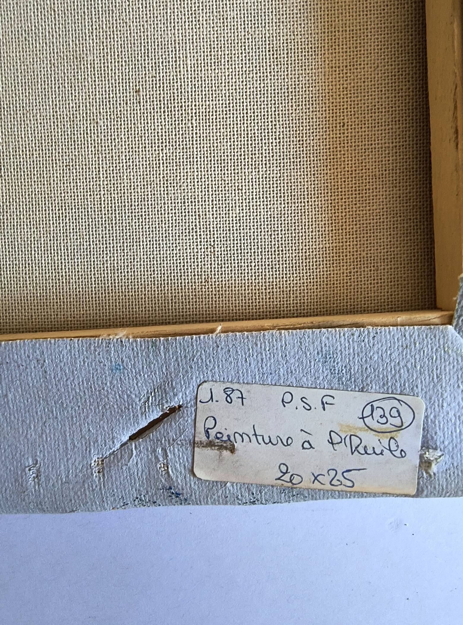 Antique oil painting – Lakeside – nature and tranquility