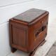 Art Deco bedside table, wood and marble deco nightstand, end of sofa, art deco