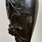 Pair of bronze vases art nouveau period circa 1900