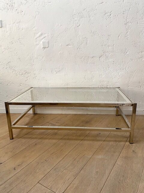 Glass coffee table