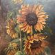 Tableau vintage fleurs , pissenlits