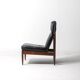 Slender lounge chair in teak, Belgium 1960s