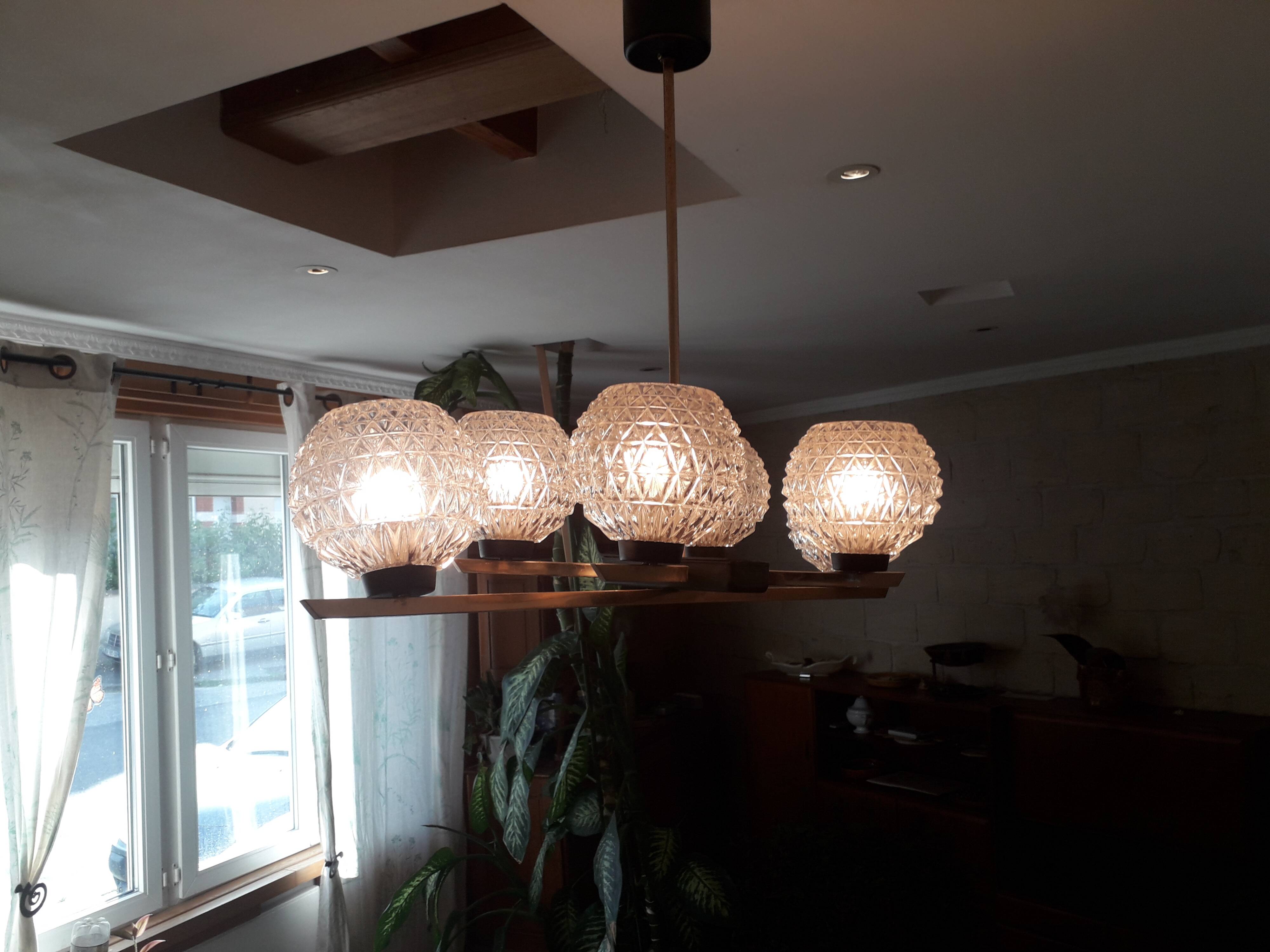 Vintage Arlus chandelier 50/60s