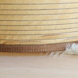 Ceramic and resinated fabric lamp by Accolay