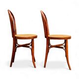 2 bentwood bistro chairs, circa 1900, by Cambier Frères