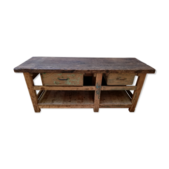 Antique carpenter's workbench
