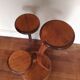 Harness door plants three round wooden trays