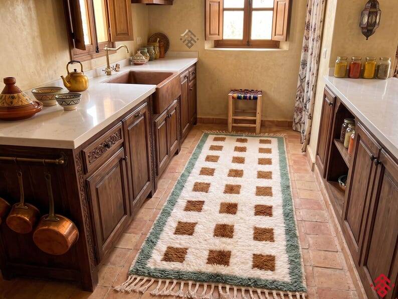 Handmade runner rug 300cm x 100cm