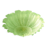 Mid-Century Modern Style Venetian Green “Leafs” Glass Flush Mount