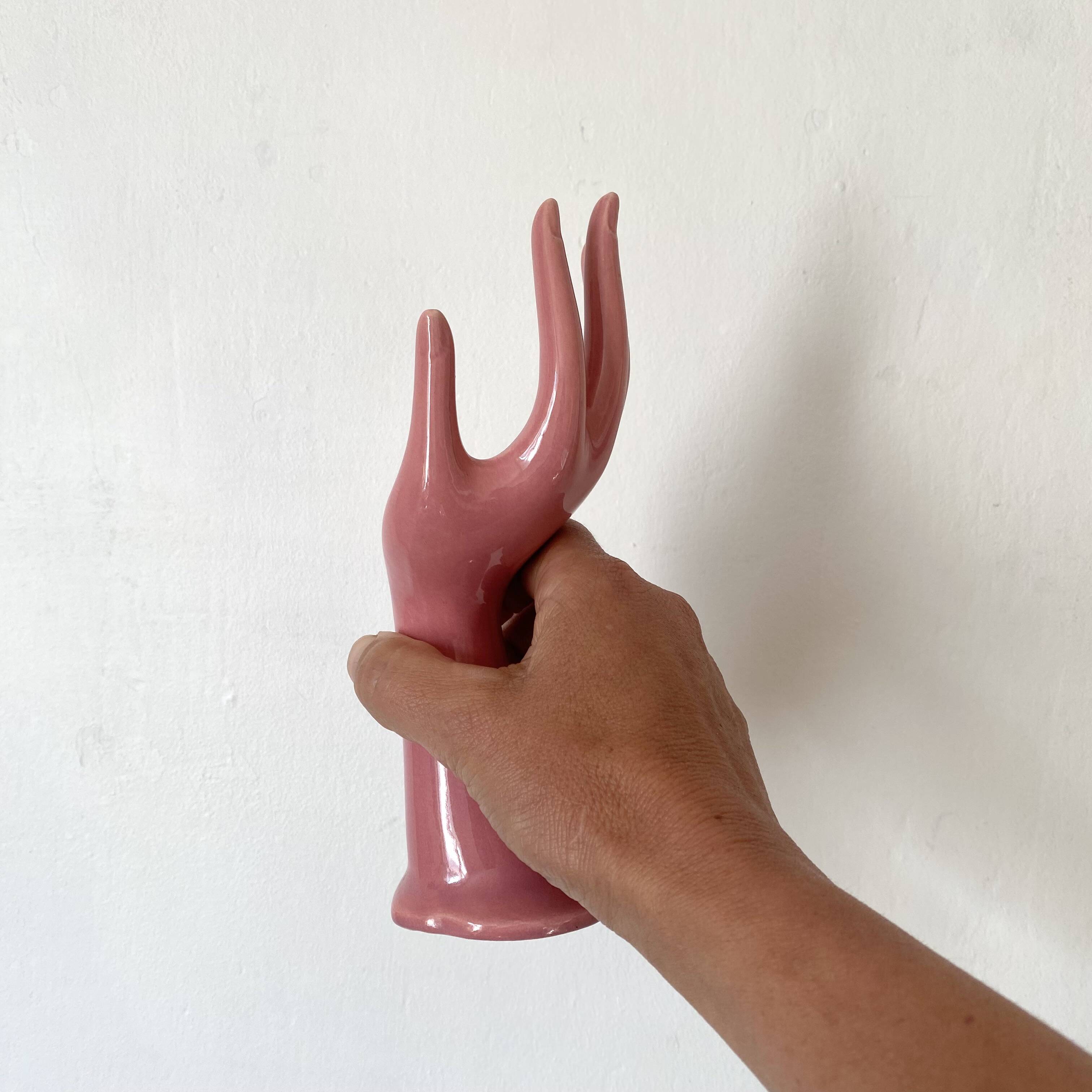 Vase main single flower 1980s