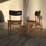 Pair of modernist Scandinavian chairs from the 1960s