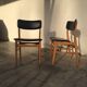 Paire de chaises scandinaves modernistes des années 60
