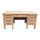 Administrative office 6 drawers 2 shelves old raw wood