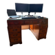 Rare Minister's Desk "Double Face" – 18 drawers – 120x120cm