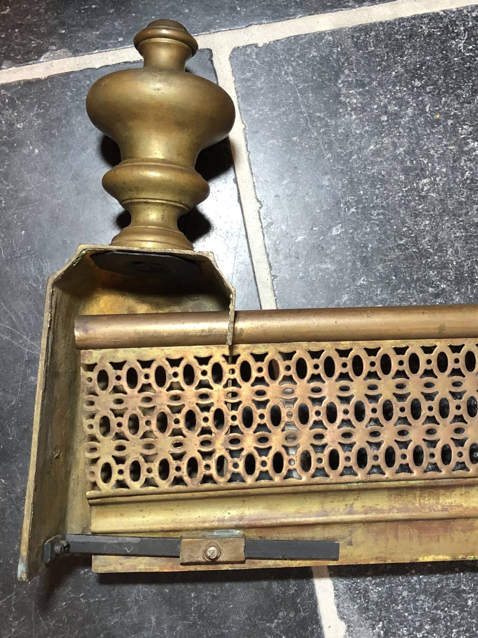 Fireplace Bar / Fire Screen / Fireplace Ornament, Antique Brass or Bronze Decor