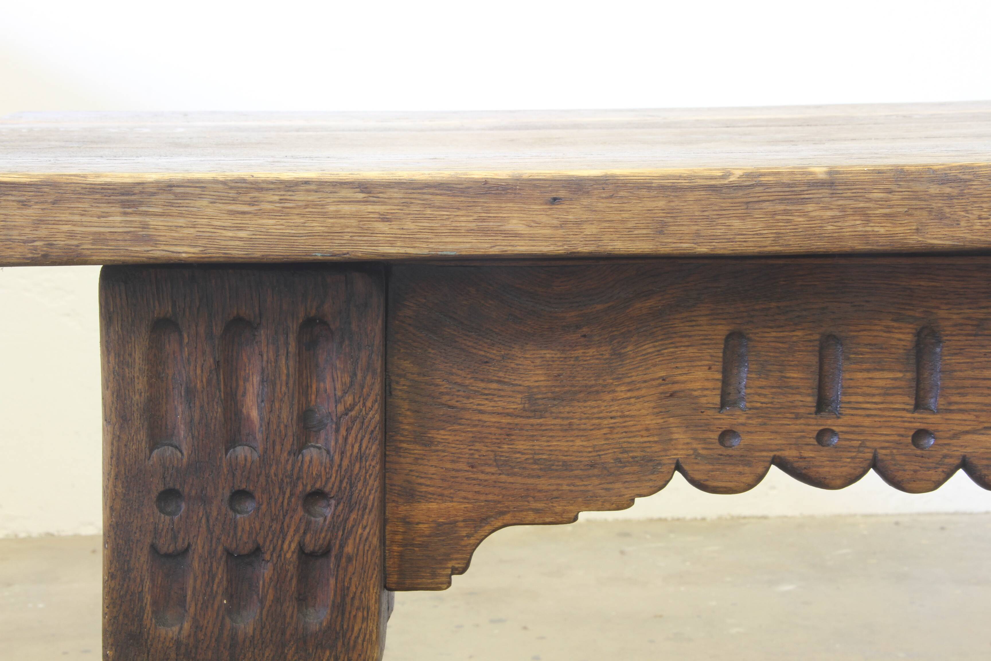 Large 17th century Jacobean style Baroque Farmhouse Refectory Table – Early