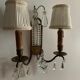 Applique art deco en laiton, perles et pampilles