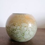 Vase boule verre laqué
