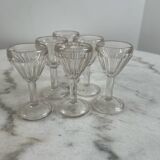Set of 6 blown glass shot glasses