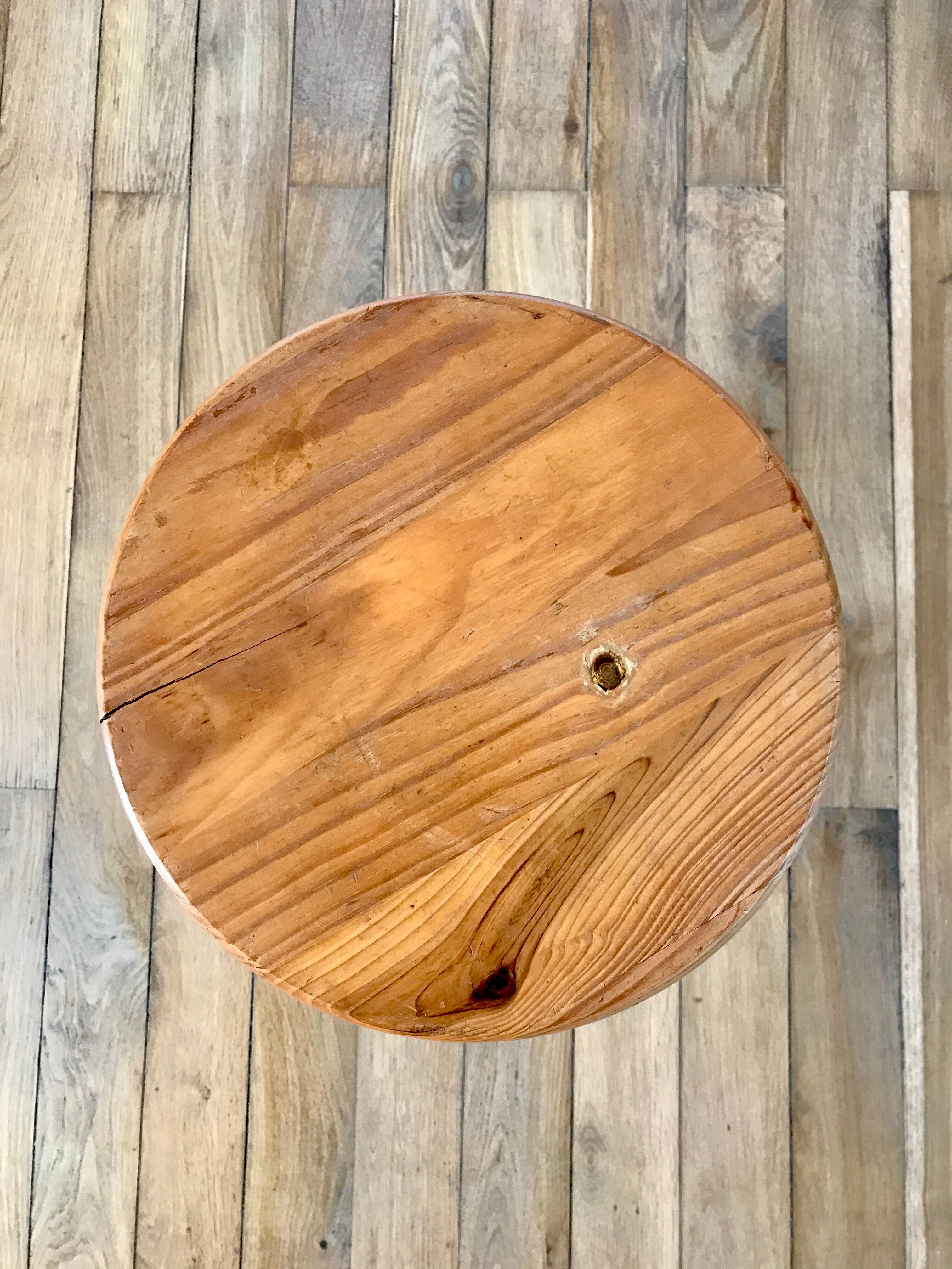 small pine stool 60s