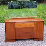 Vintage 1960s mahogany dressing table chest of drawers