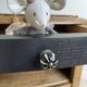 black Art Deco bedside table