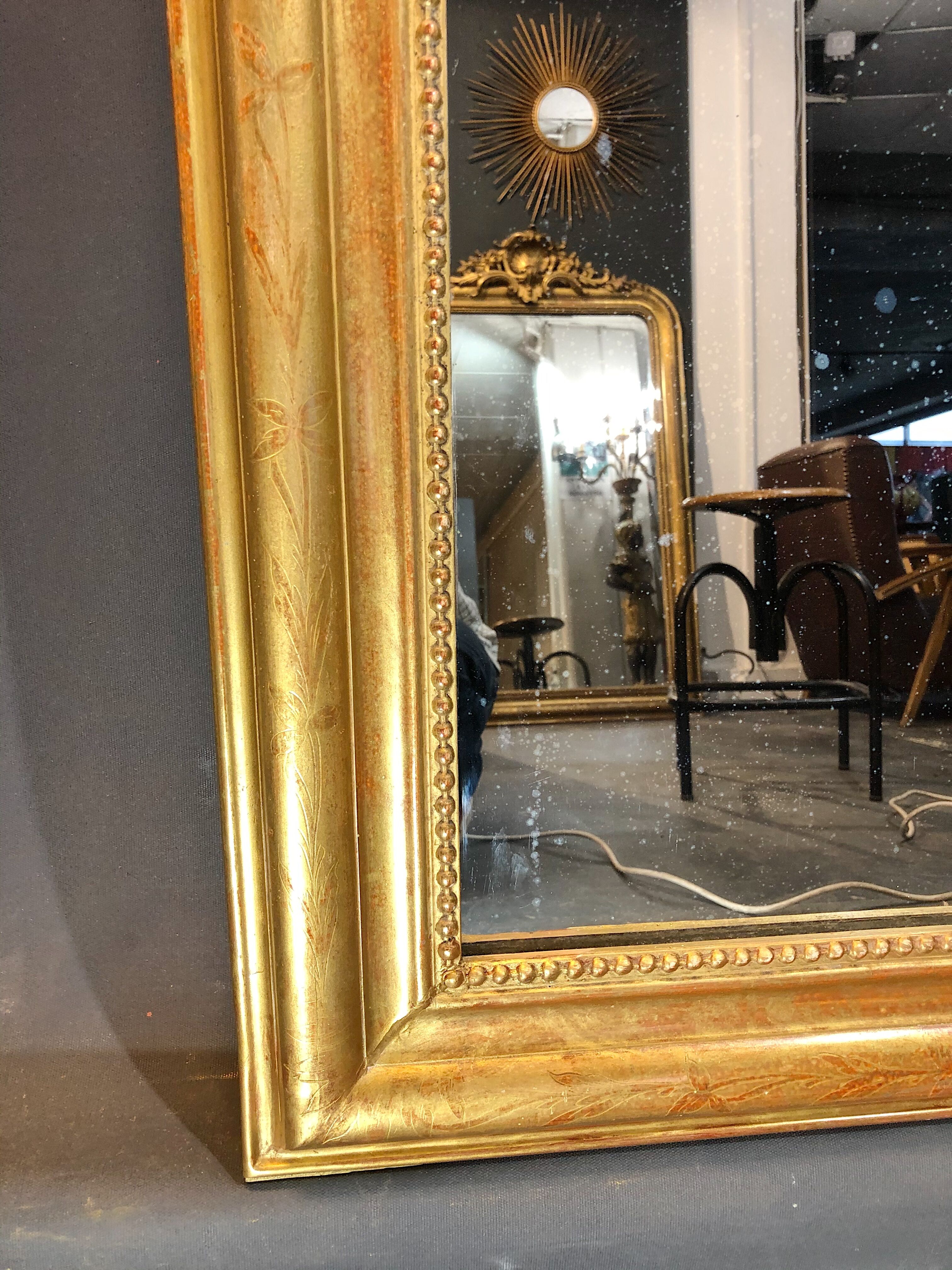 Old mirror 120x84 cm Louis-Philippe era