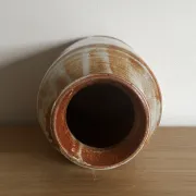 Glazed stoneware vase