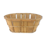 Old brocante wooden grape basket