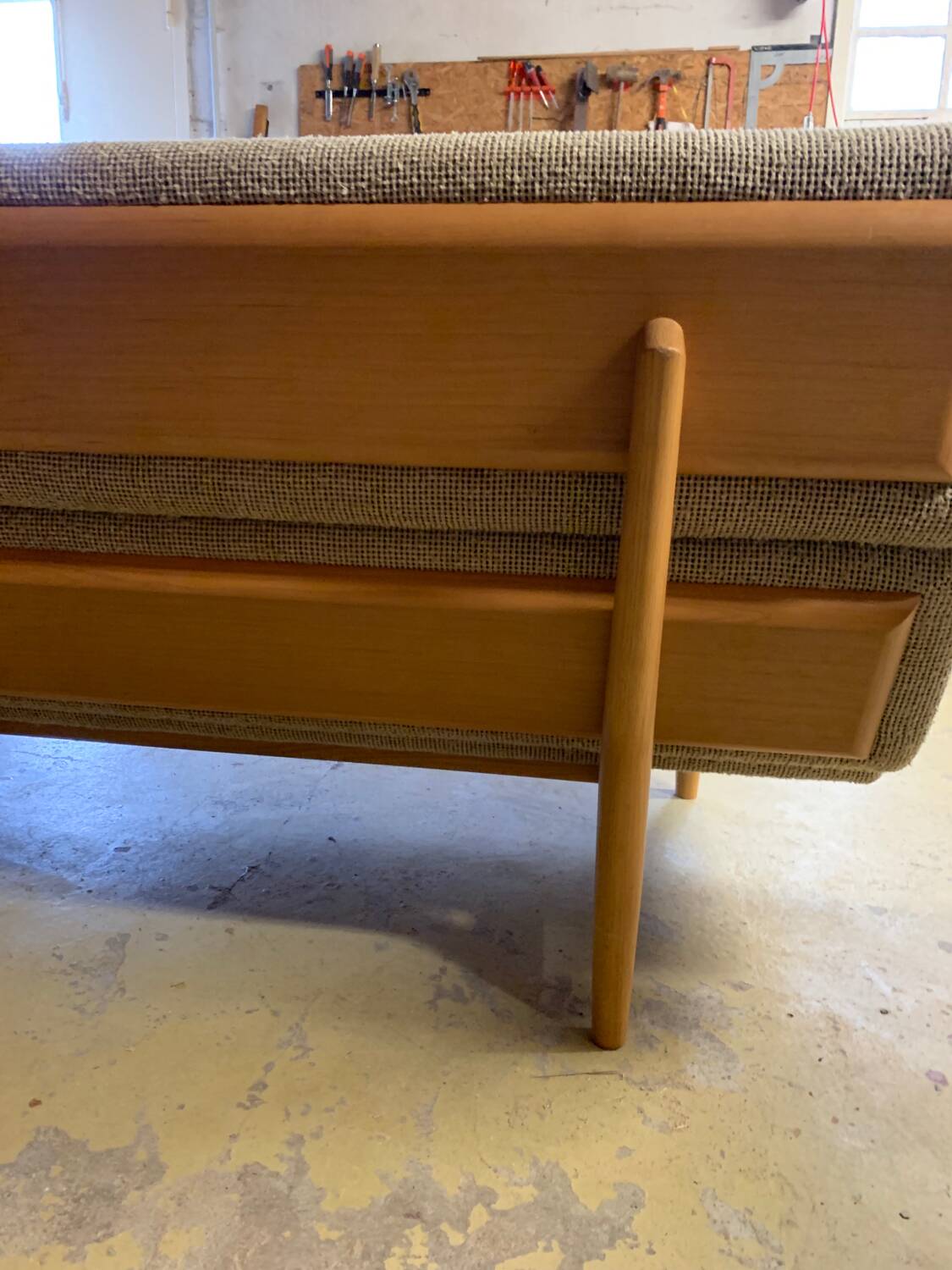 Vintage Scandinavian bench, Scandinavian teak sofa from the 60s, 70s