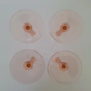 Vintage pink champagne flute Luminarc
