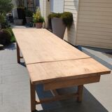 Solid oak farmhouse table