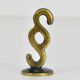 Brass sculpture of a paragraph by Walter Bosse for lawyer, Herta Baller, Austria, 1950s.